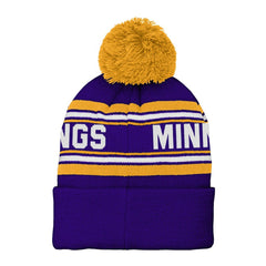 Minnesota Vikings Preschool Jacquard Cuffed Knit Hat with Pom Purple - NFL