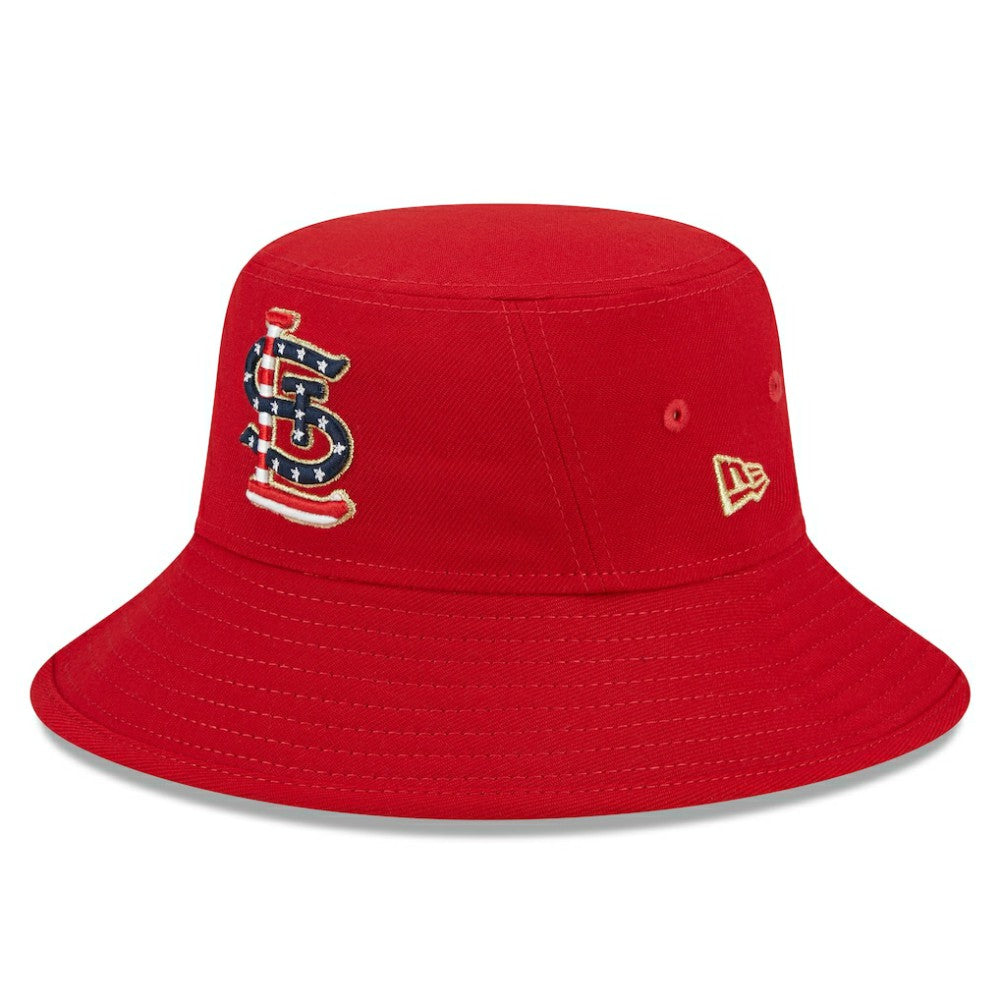 St. Louis Cardinals New Era 2023 Fourth of July Bucket Hat Lifestyle