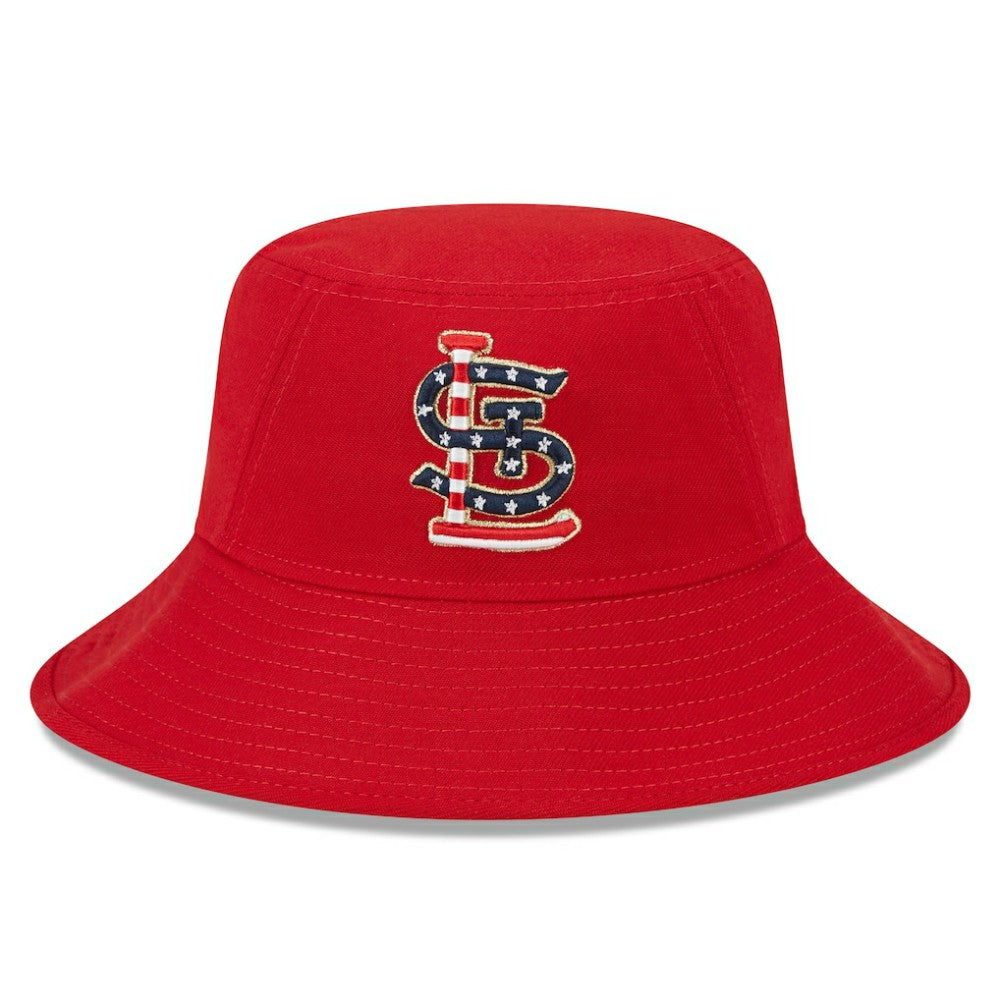 St. Louis Cardinals New Era 2023 Fourth of July Bucket Hat Lifestyle