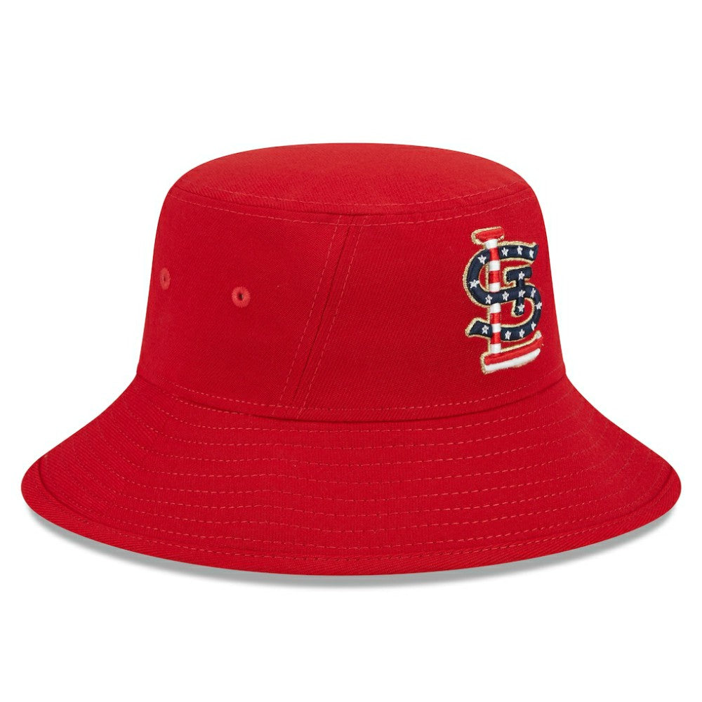 St. Louis Cardinals New Era 2023 Fourth of July Bucket Hat Lifestyle