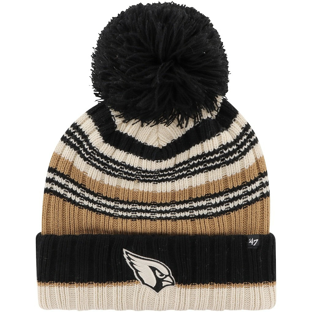 Arizona Cardinals '47 Women's Barista Cuffed Knit Hat with Pom Natural - 47 brand