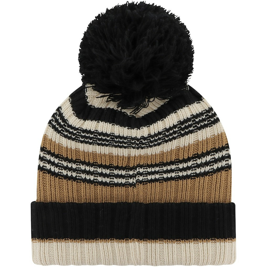 Las Vegas Raiders '47 Women's Barista Cuffed Knit Hat with Pom Natural - 47 brand