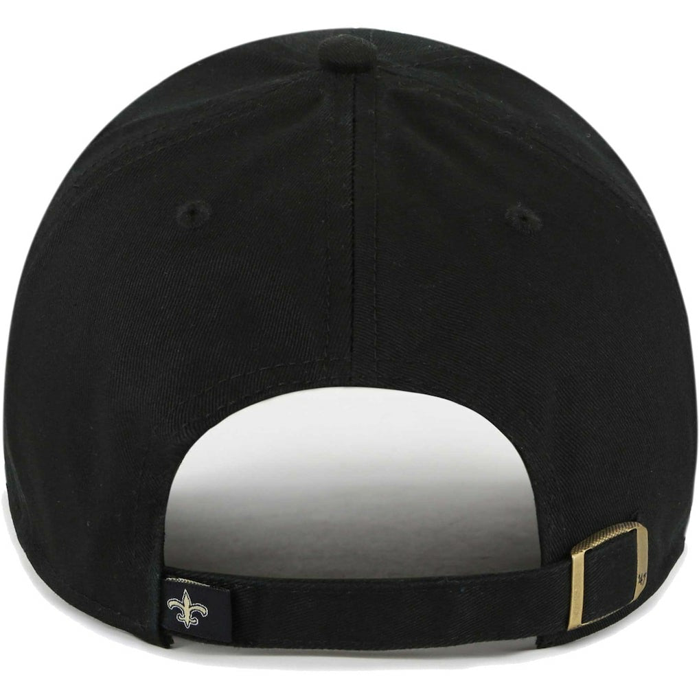 New Orleans Saints '47 Women's Sidney Clean Up Adjustable Hat Black - 47 brand