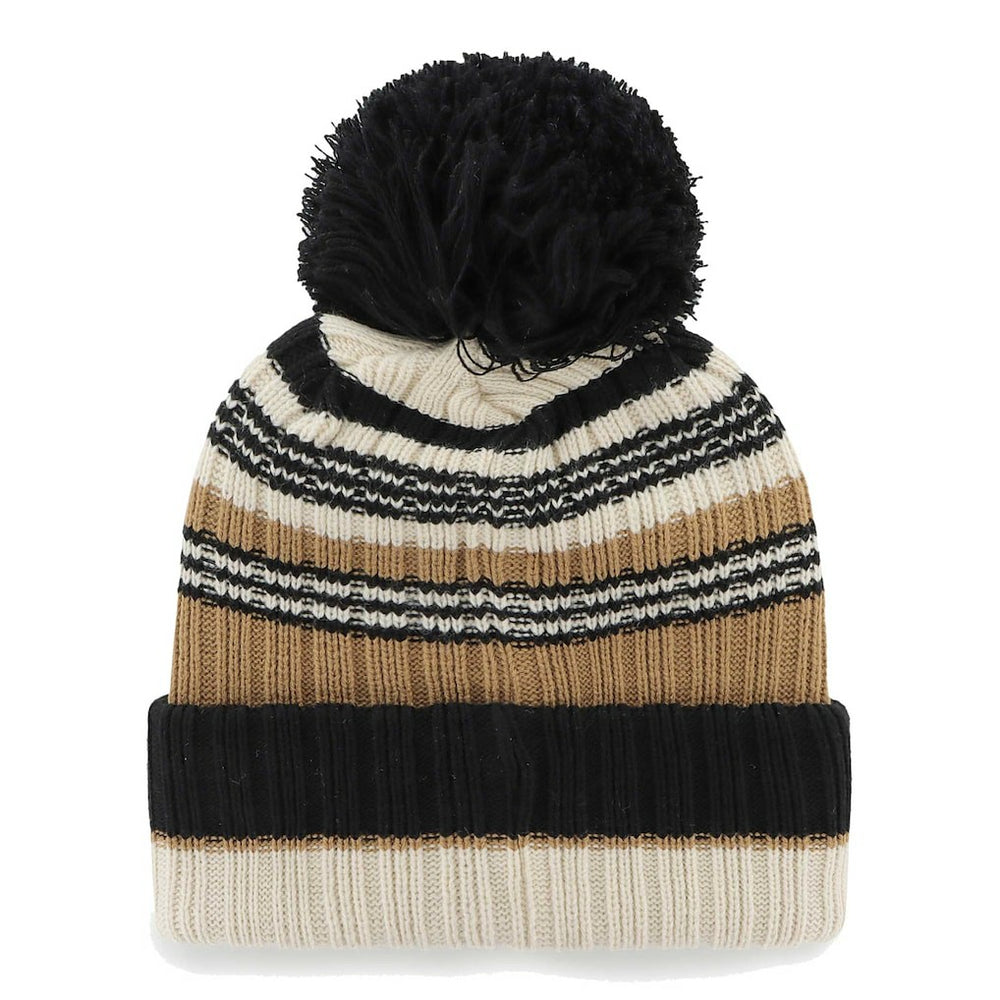 New Orleans Saints '47 Women's Barista Cuffed Knit Hat with Pom Natural - 47 brand