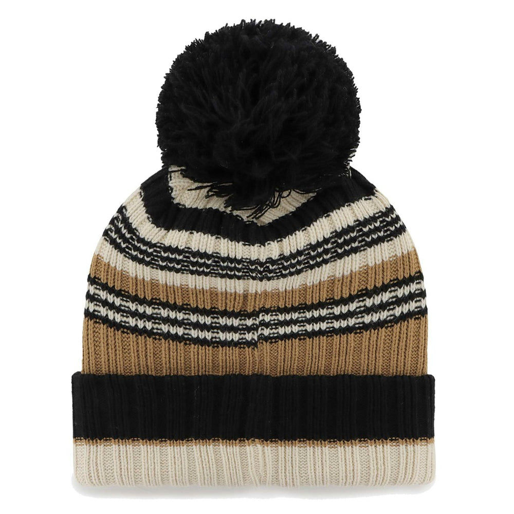 New York Jets '47 Women's Barista Cuffed Knit Hat with Pom Natural - 47 brand