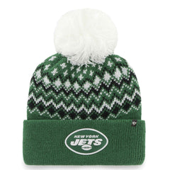 New York Jets '47 Women's Elsa Cuffed Knit Hat with Pom Green - 47 brand