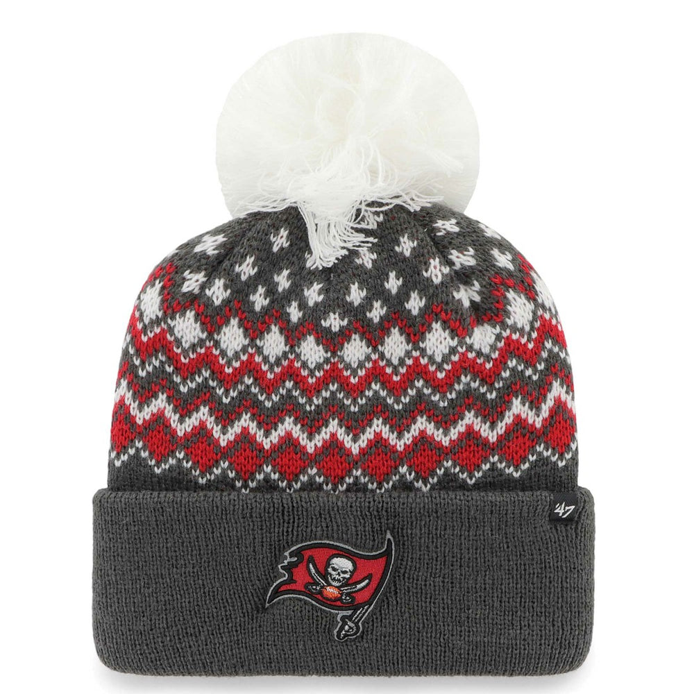 Tampa Bay Buccaneers '47 Women's Elsa Cuffed Knit Hat with Pom Pewter - 47 brand