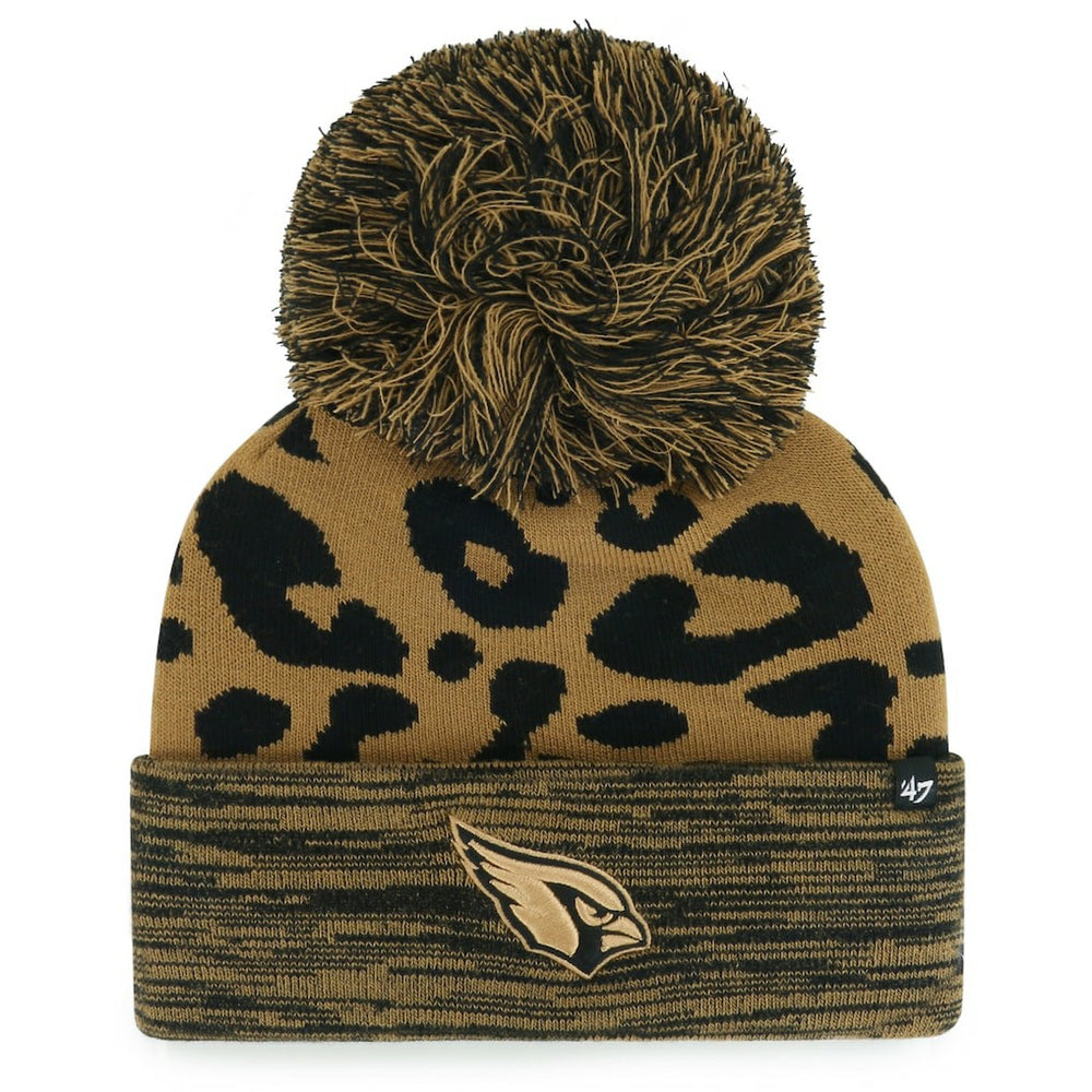 Arizona Cardinals '47 Women's Rosette Cuffed Knit Hat with Pom Brown - 47 brand