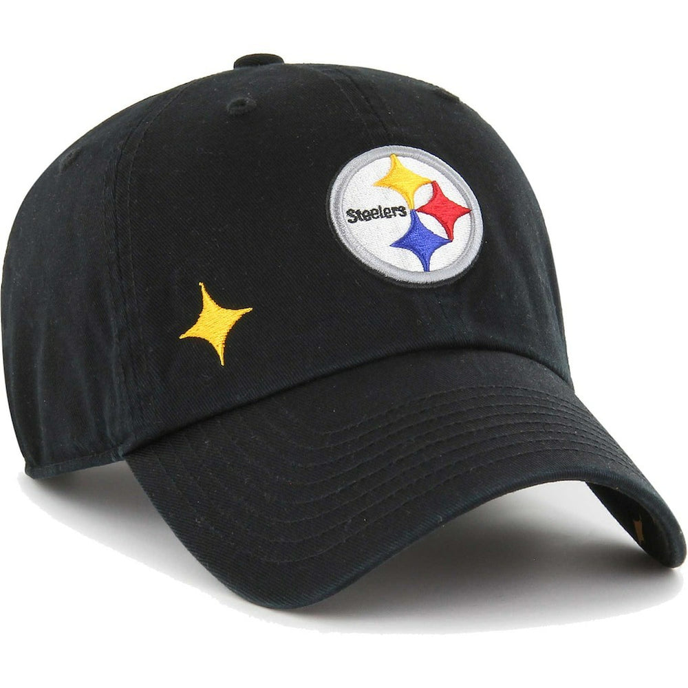 Pittsburgh Steelers '47 Women's Confetti Icon Clean Up Adjustable Hat Black - 47 brand