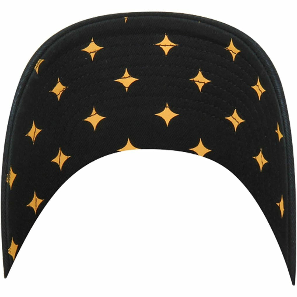Pittsburgh Steelers '47 Women's Confetti Icon Clean Up Adjustable Hat Black - 47 brand