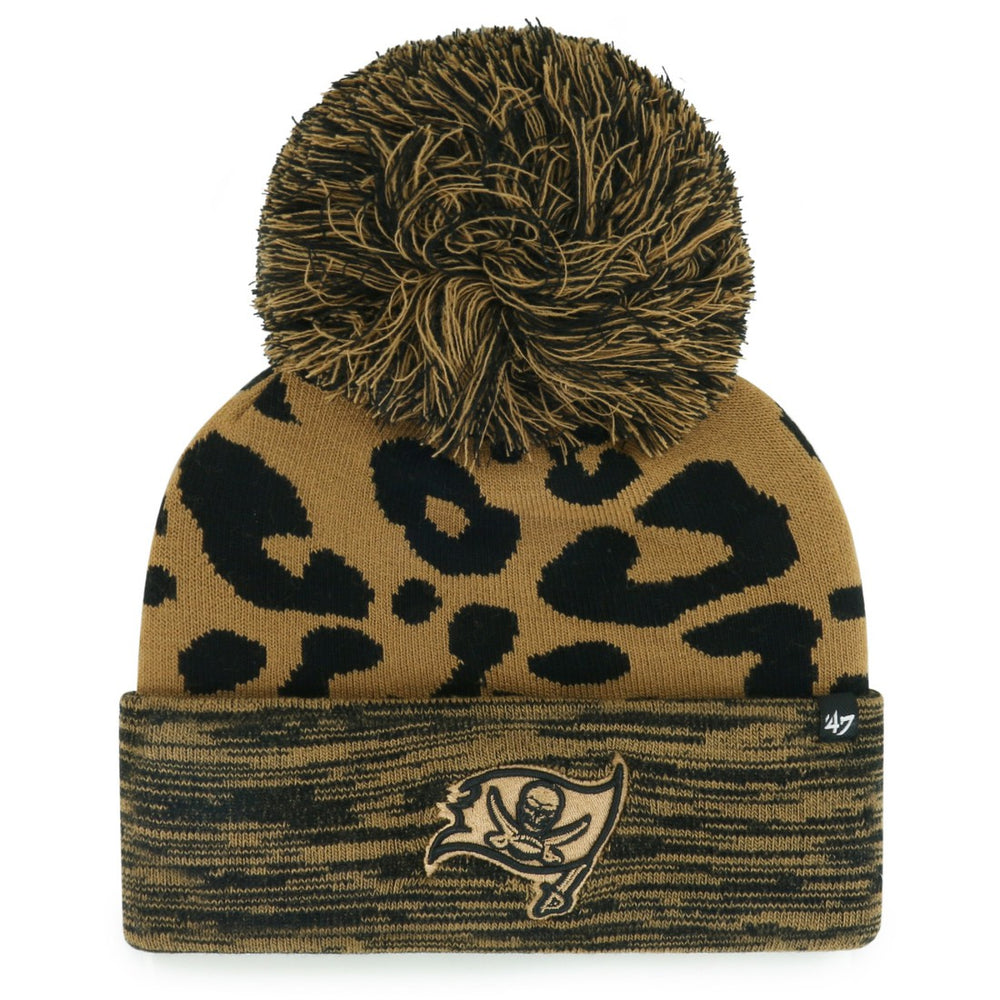 Tampa Bay Buccaneers '47 Women's Rosette Cuffed Knit Hat with Pom Brown - 47 brand