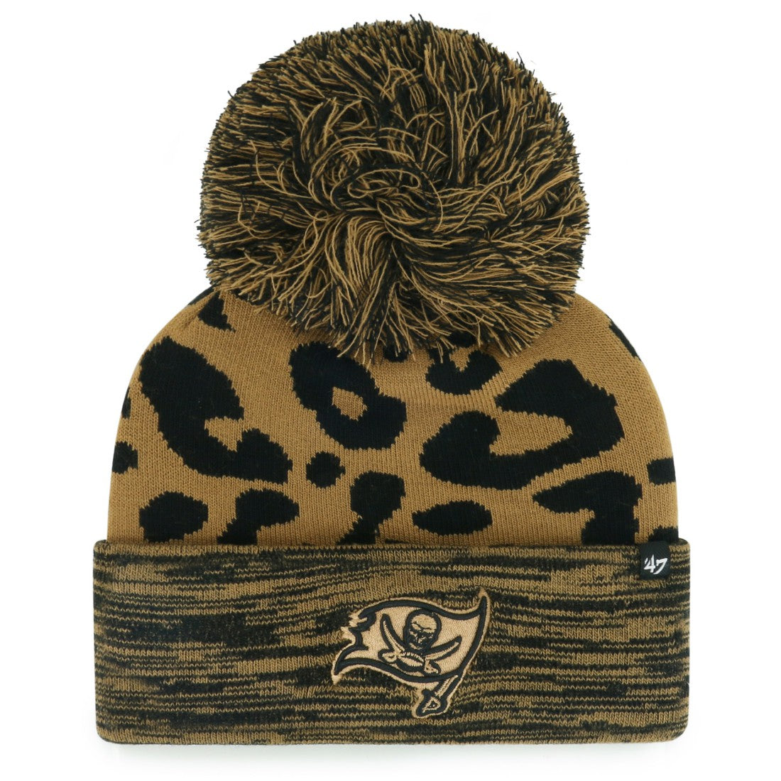 Tampa Bay Buccaneers '47 Women's Rosette Cuffed Knit Hat with Pom Brown - 47 brand
