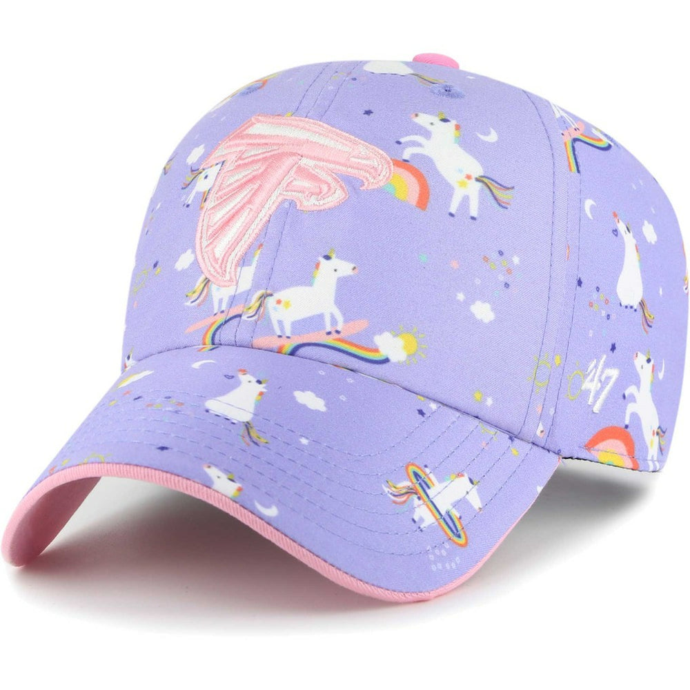 Atlanta Falcons '47 Girls Preschool Unicorn Clean Up Adjustable Hat Lavender - 47 brand