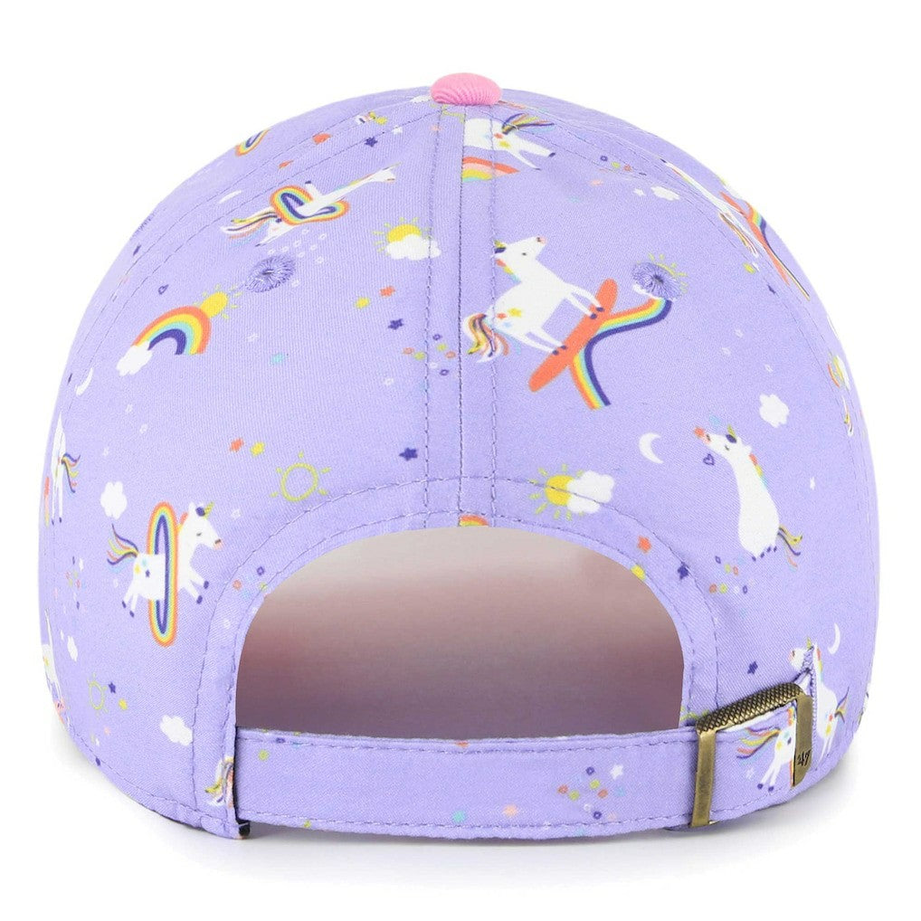 Baltimore Ravens '47 Girls Preschool Unicorn Clean Up Adjustable Hat Lavender - 47 brand