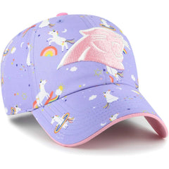 Carolina Panthers '47 Girls Preschool Unicorn Clean Up Adjustable Hat Lavender - 47 brand
