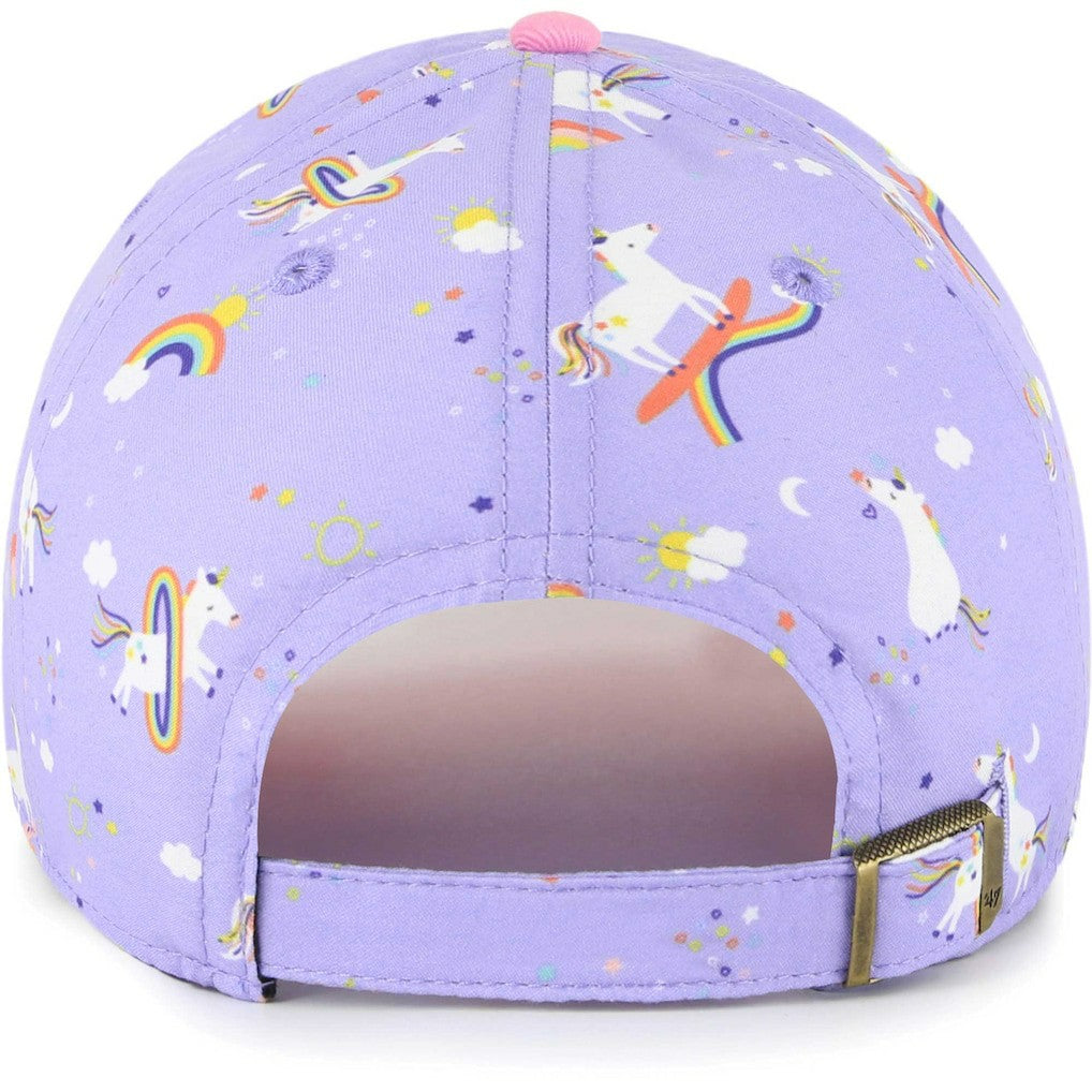 Cincinnati Bengals '47 Girls Preschool Unicorn Clean Up Adjustable Hat Lavender - 47 brand