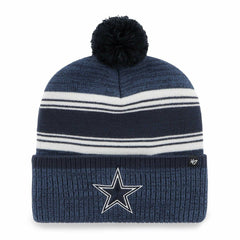Dallas Cowboys '47 Fadeout Cuffed Knit Hat with Pom Navy - 47 brand