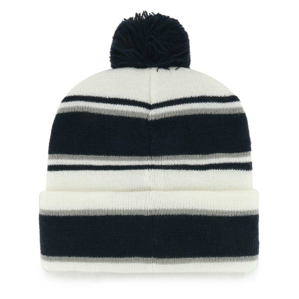 Dallas Cowboys '47 Youth Stripling Cuffed Knit Hat with Pom White - 47 brand