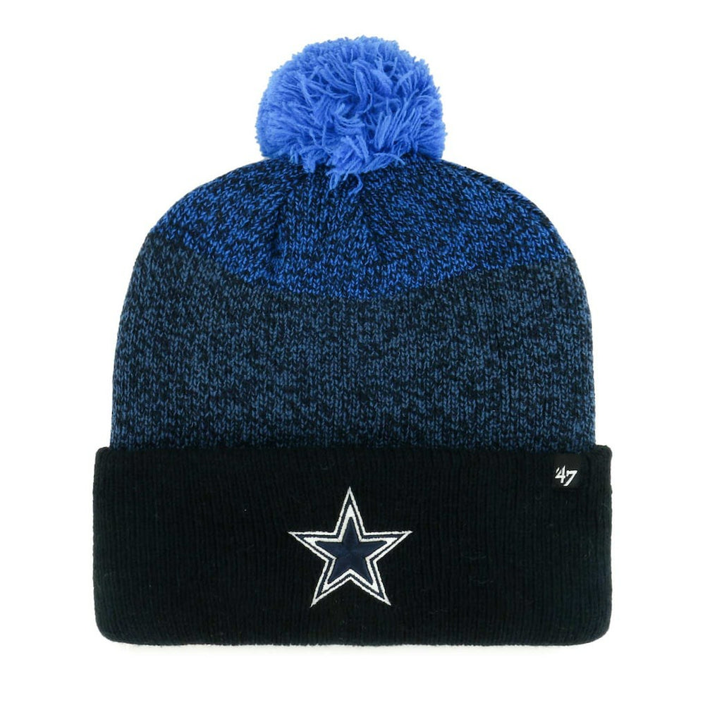 Dallas Cowboys '47 Dark Freeze Cuffed Knit Hat with Pom Navy - 47 brand