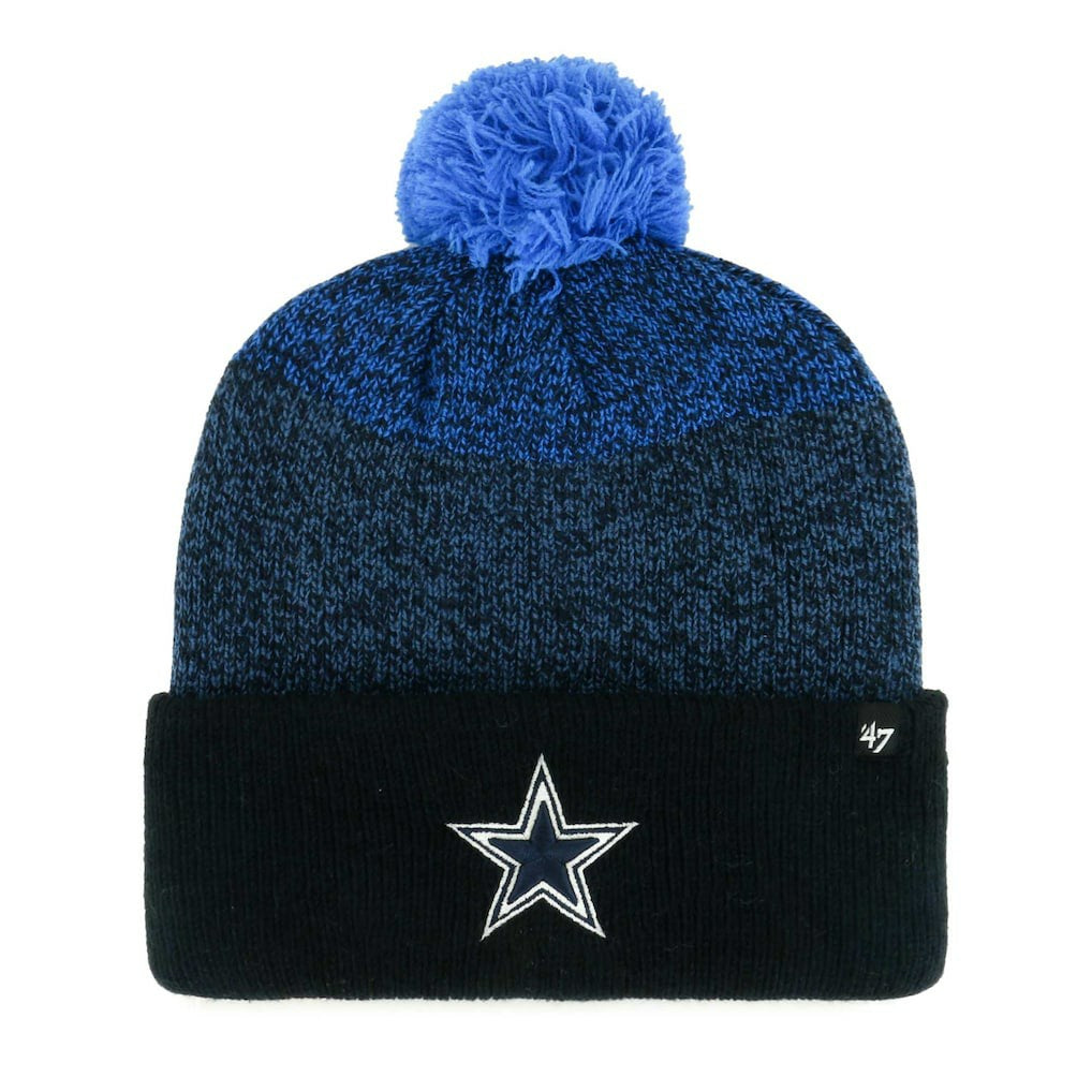 Dallas Cowboys '47 Dark Freeze Cuffed Knit Hat with Pom Navy - 47 brand