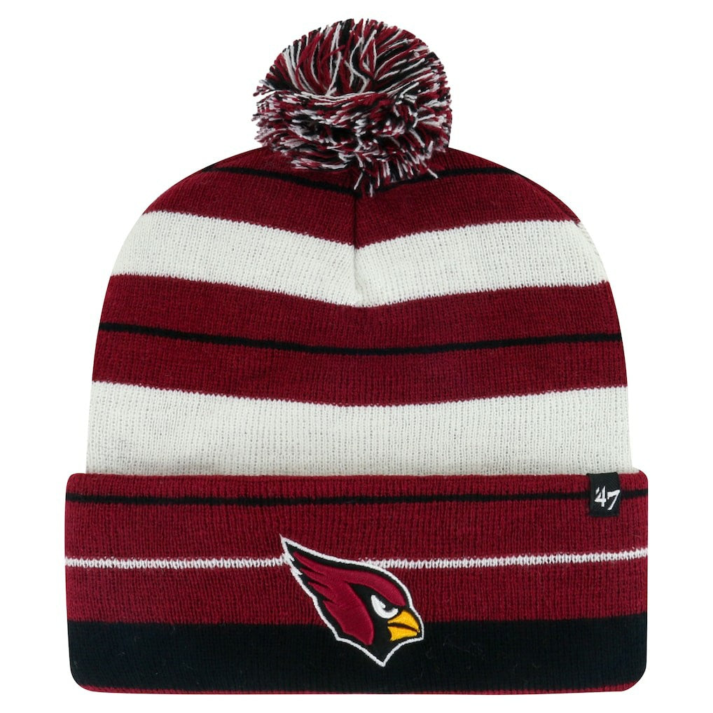 Arizona Cardinals '47 Powerline Cuffed Knit Hat with Pom Cardinal - 47 brand