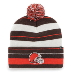 Cleveland Browns '47 Powerline Cuffed Knit Hat with Pom Brown - 47 brand