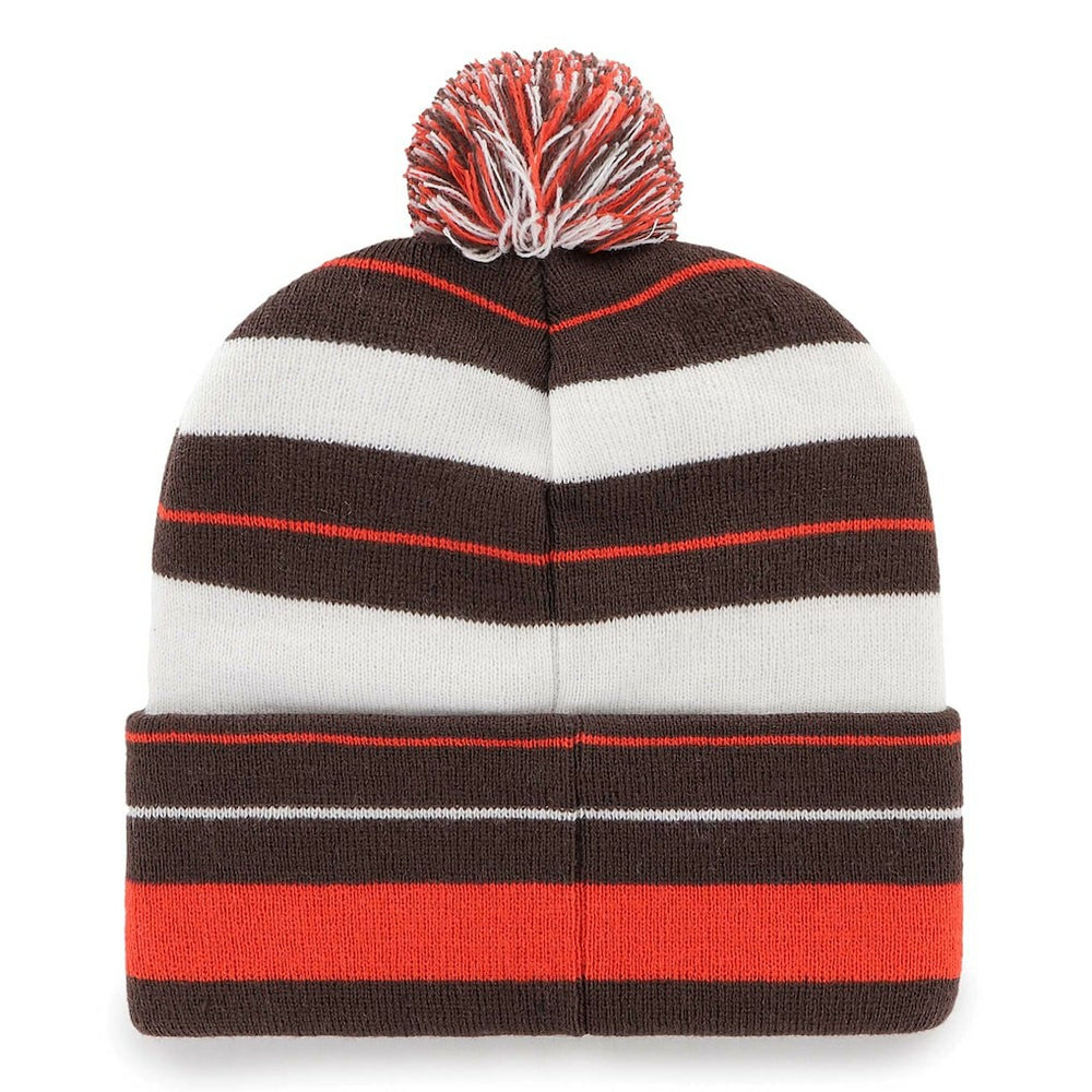 Cleveland Browns '47 Powerline Cuffed Knit Hat with Pom Brown - 47 brand