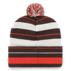 Cleveland Browns '47 Powerline Cuffed Knit Hat with Pom Brown - 47 brand