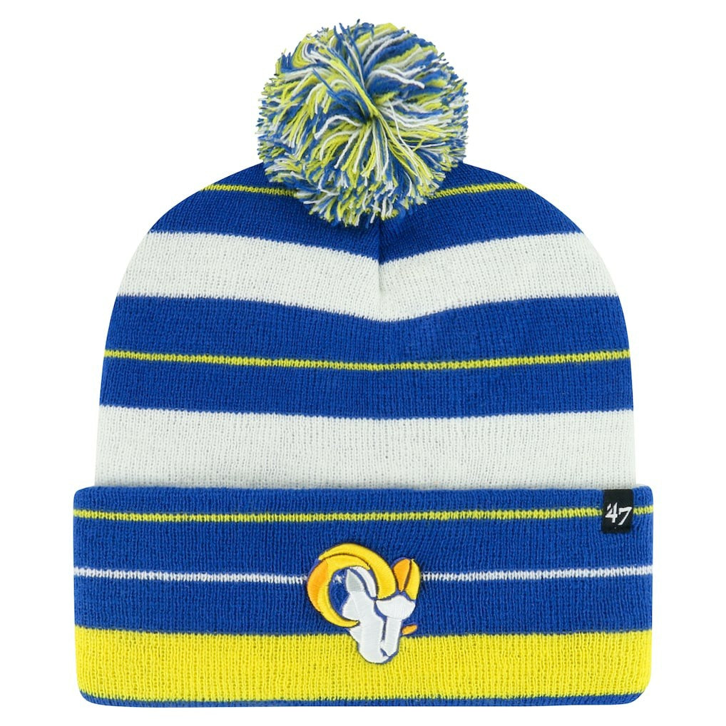 Los Angeles Rams '47 Powerline Cuffed Knit Hat with Pom Royal - 47 brand