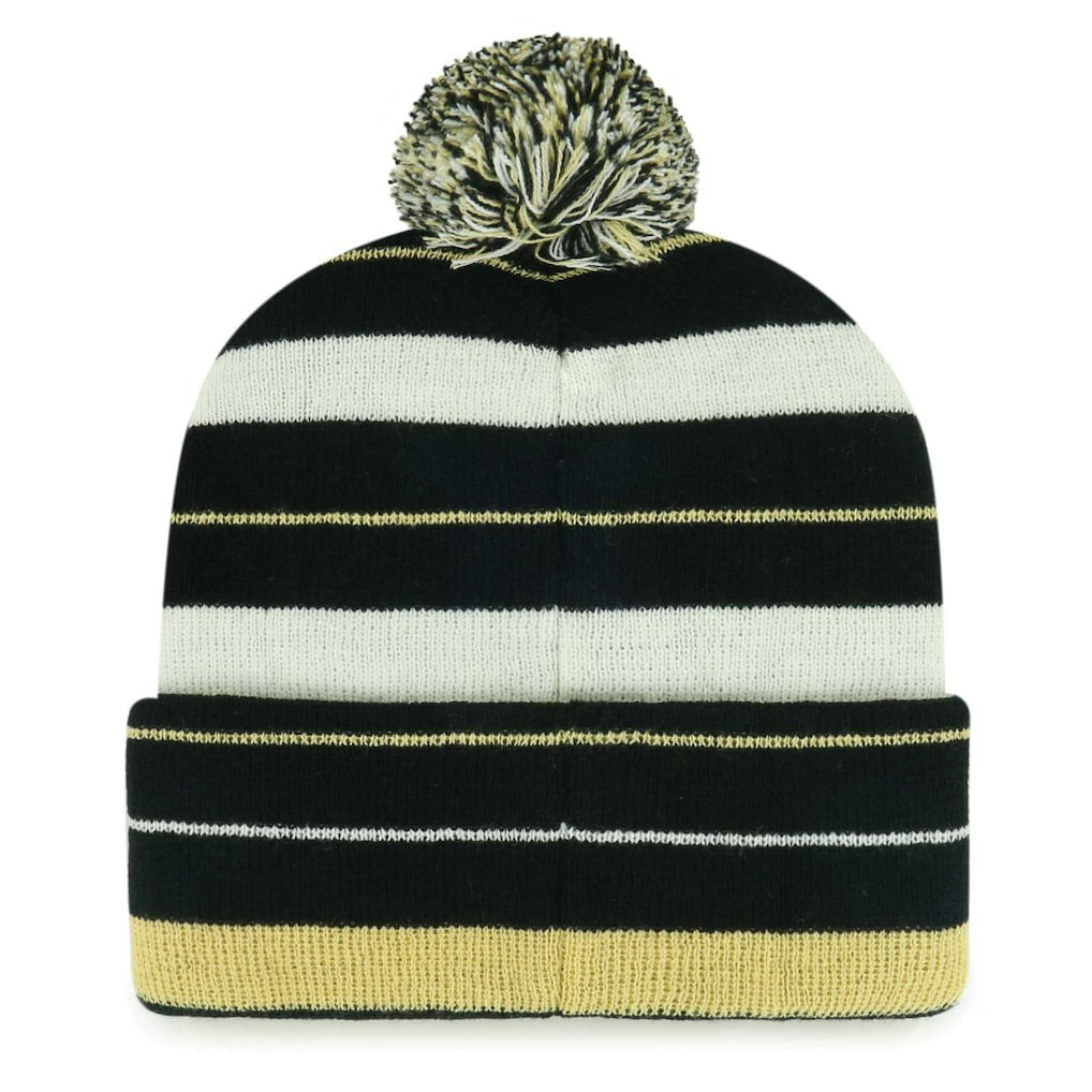 New Orleans Saints '47 Powerline Cuffed Knit Hat with Pom Black - 47 brand