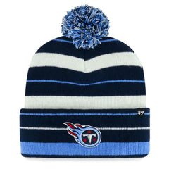 Tennessee Titans '47 Powerline Cuffed Knit Hat with Pom Navy - 47 brand