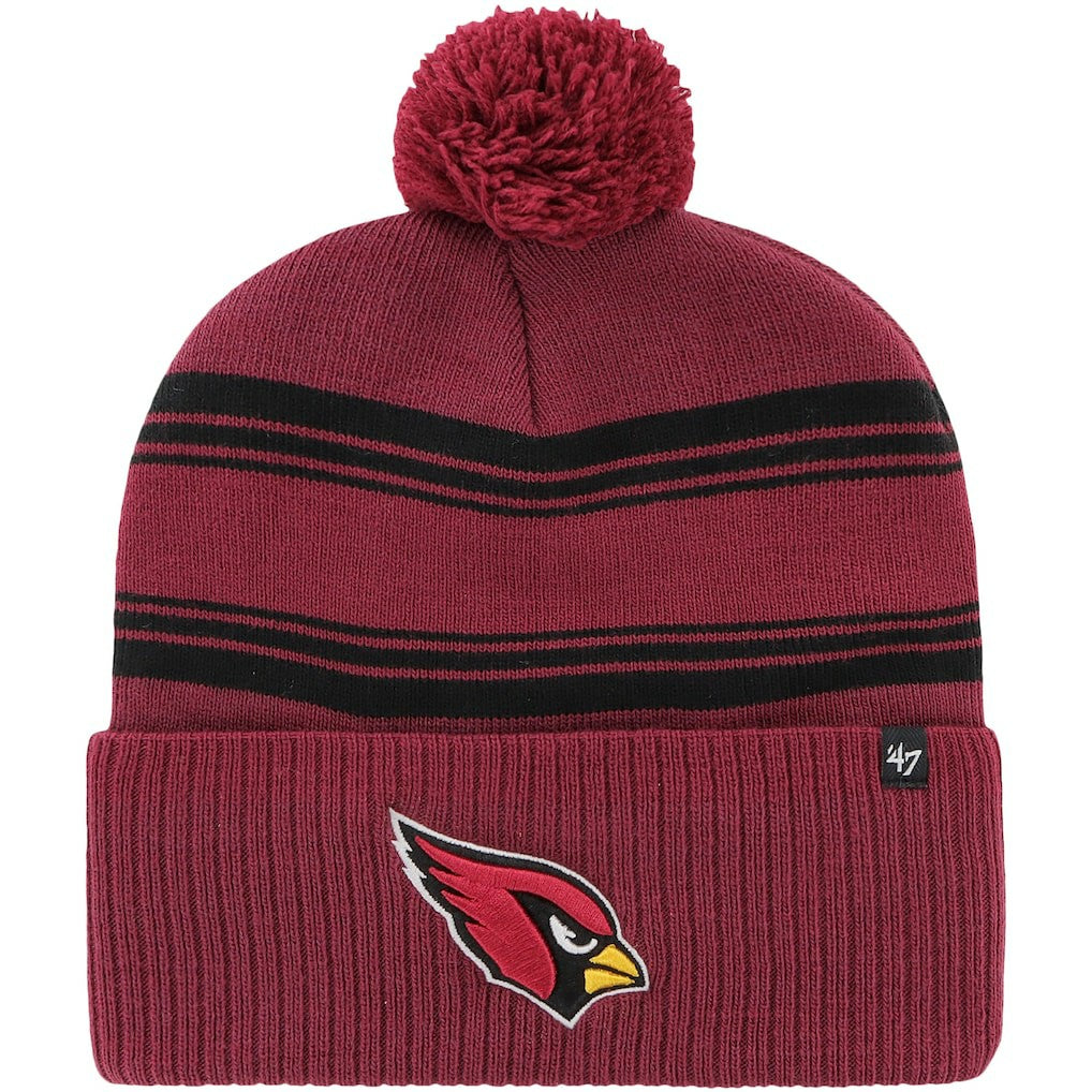 Arizona Cardinals '47 Fadeout Cuffed Knit Hat with Pom Cardinal - 47 brand