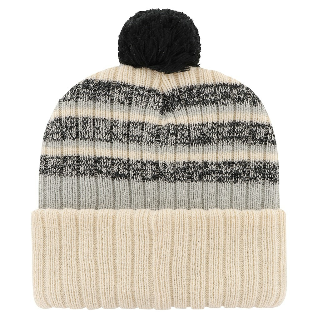 Las Vegas Raiders '47 Tavern Cuffed Knit Hat with Pom Natural - 47 brand