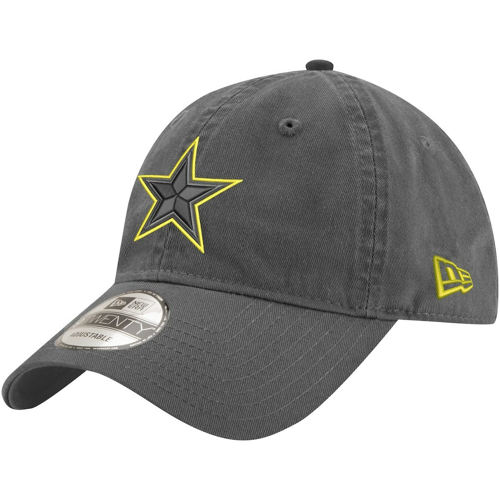 Dallas Cowboys New Era Volt 9TWENTY Adjustable Hat Graphite - NFL