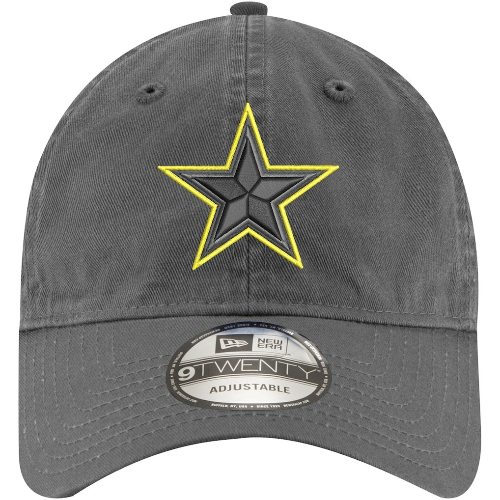Dallas Cowboys New Era Volt 9TWENTY Adjustable Hat Graphite - NFL