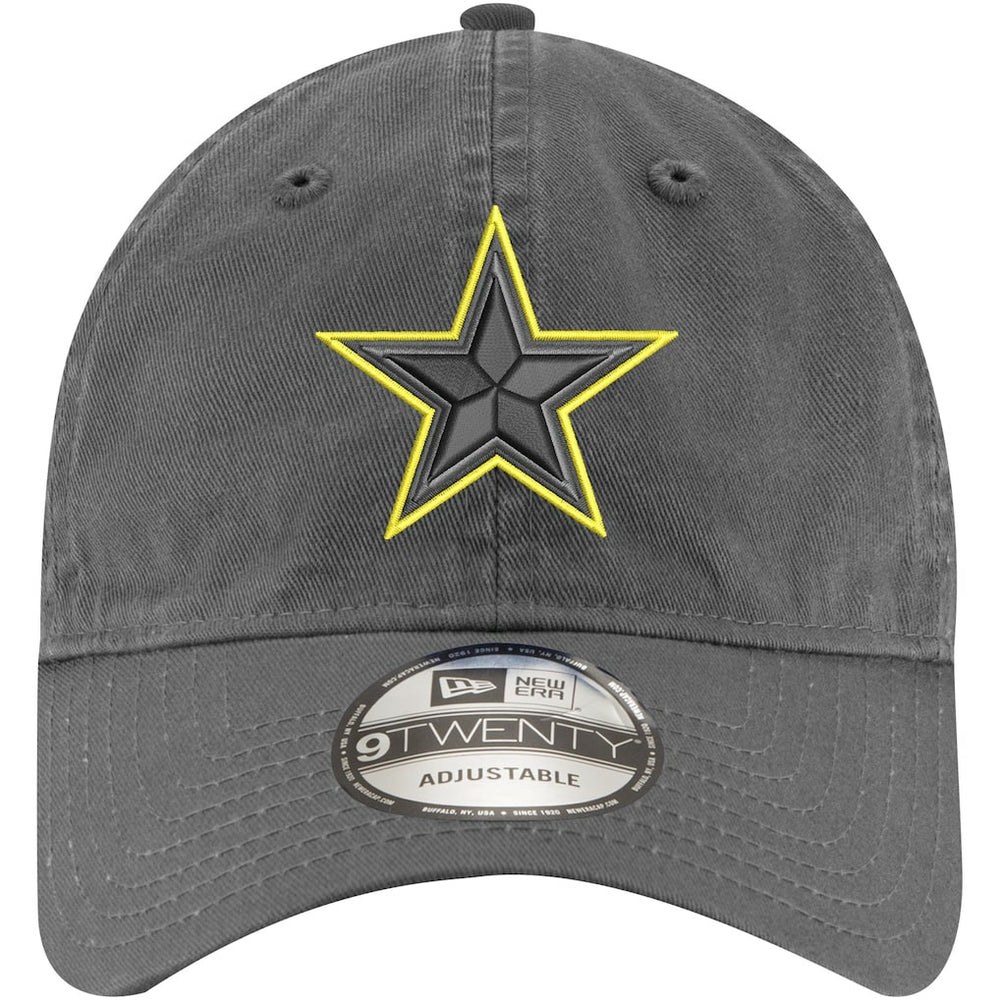Dallas Cowboys New Era Volt 9TWENTY Adjustable Hat Graphite - NFL