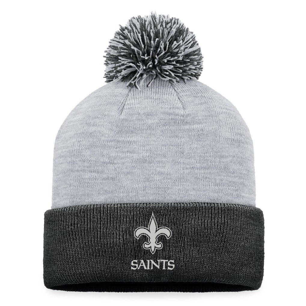 New Orleans Saints Women's Cuffed Knit Hat with Pom Gray - Fanatics
