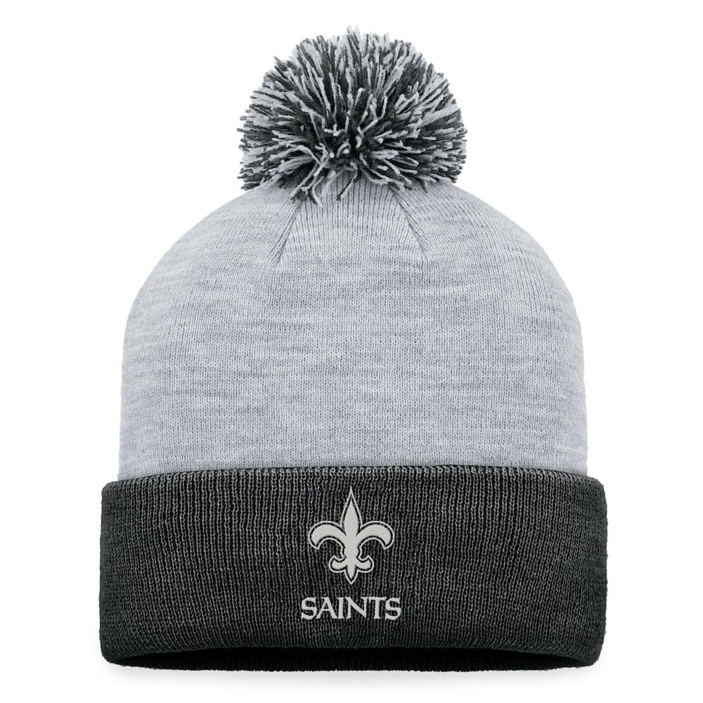 New Orleans Saints Women's Cuffed Knit Hat with Pom Gray - Fanatics