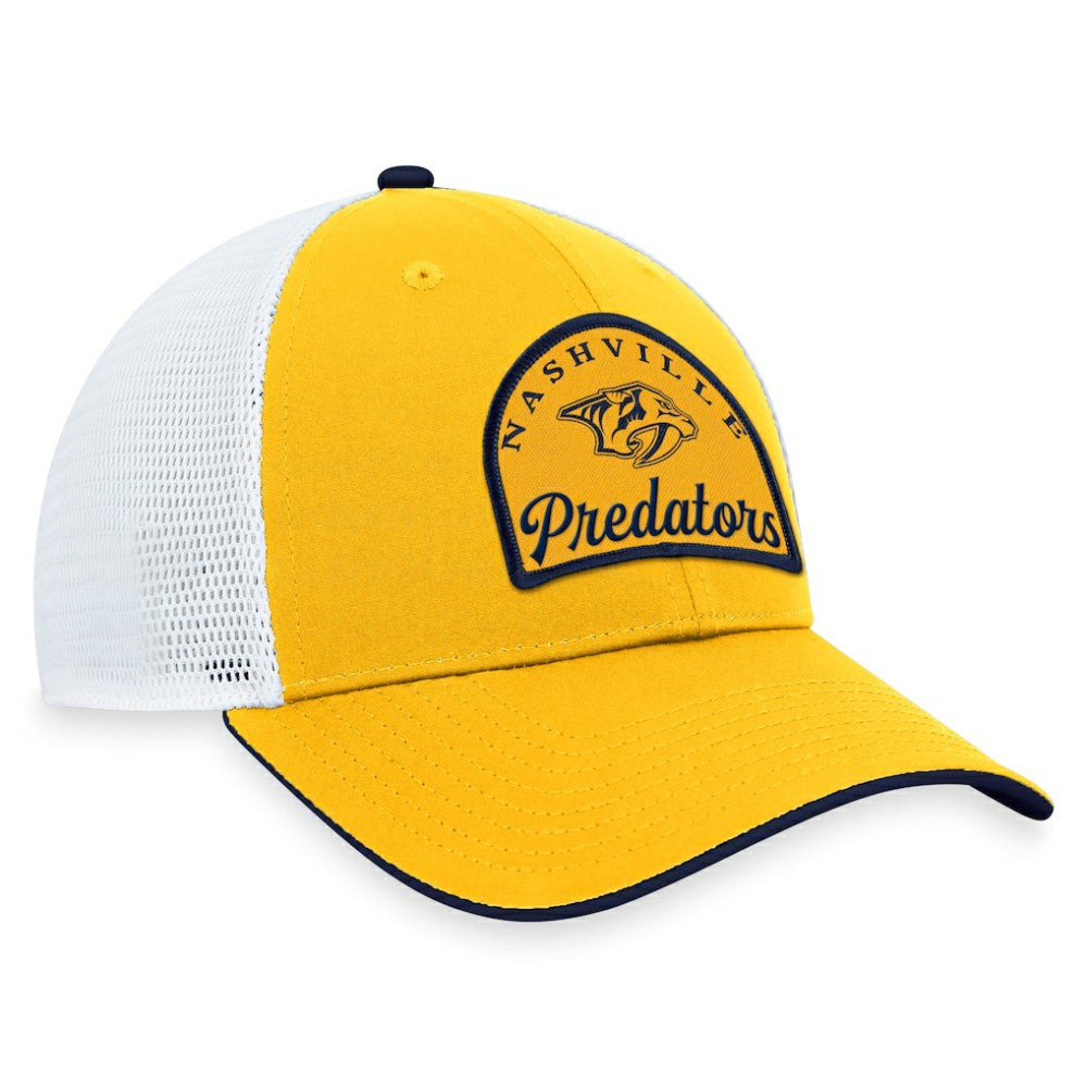 Nashville Predators - Fanatics Fundamental Adjustable Hat Gold/White