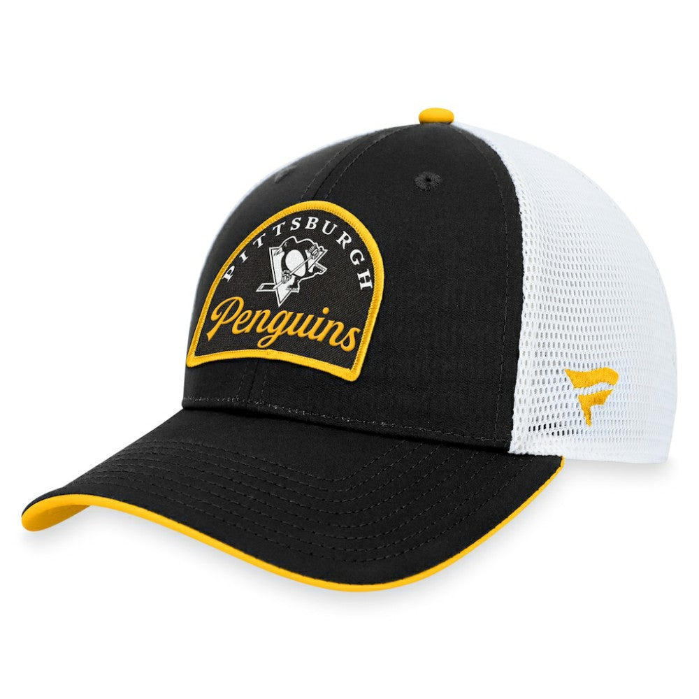 Pittsburgh Penguins Fanatics Fundamental Adjustable Hat Black/White