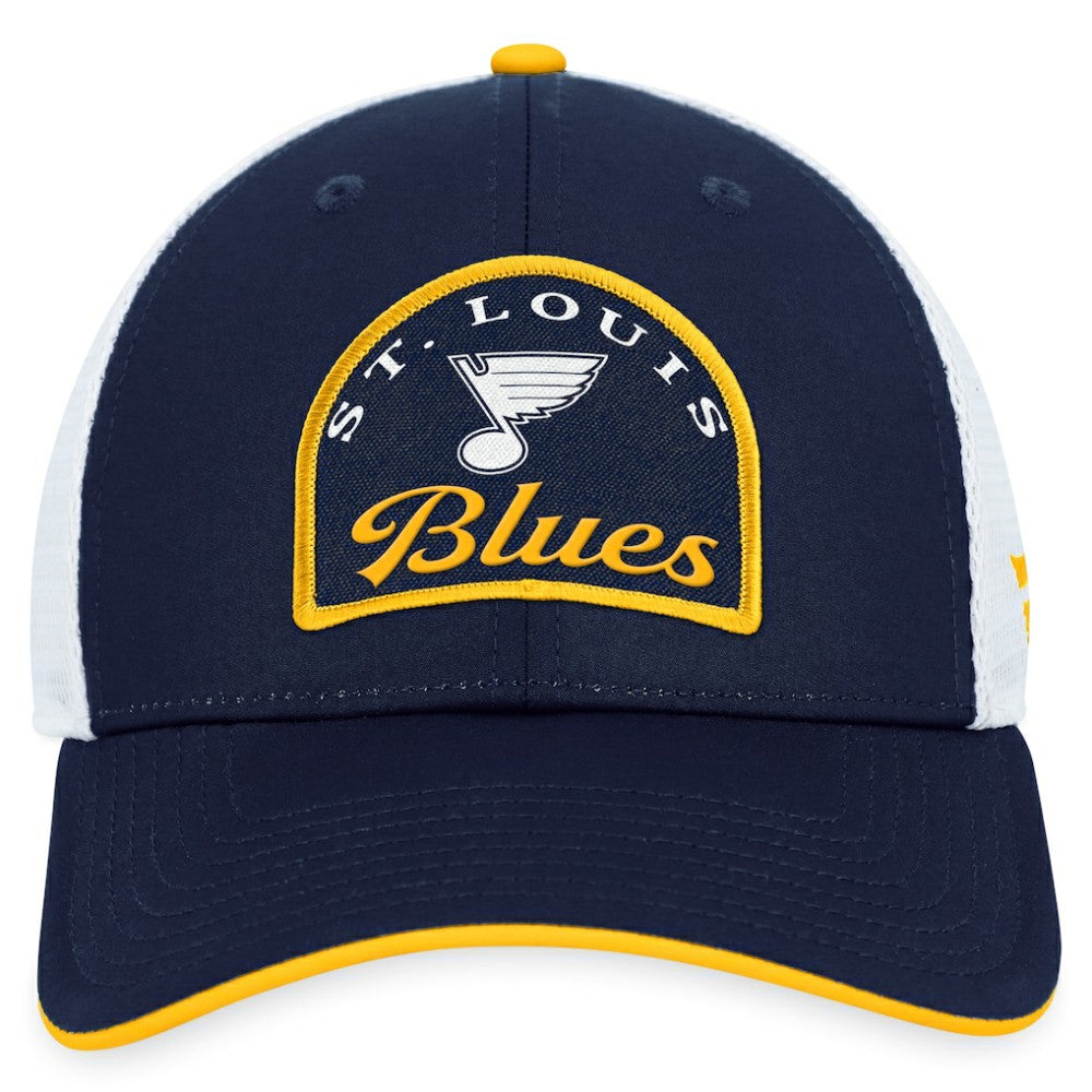 St. Louis Blues - Fanatics Fundamental Adjustable Hat Navy/White