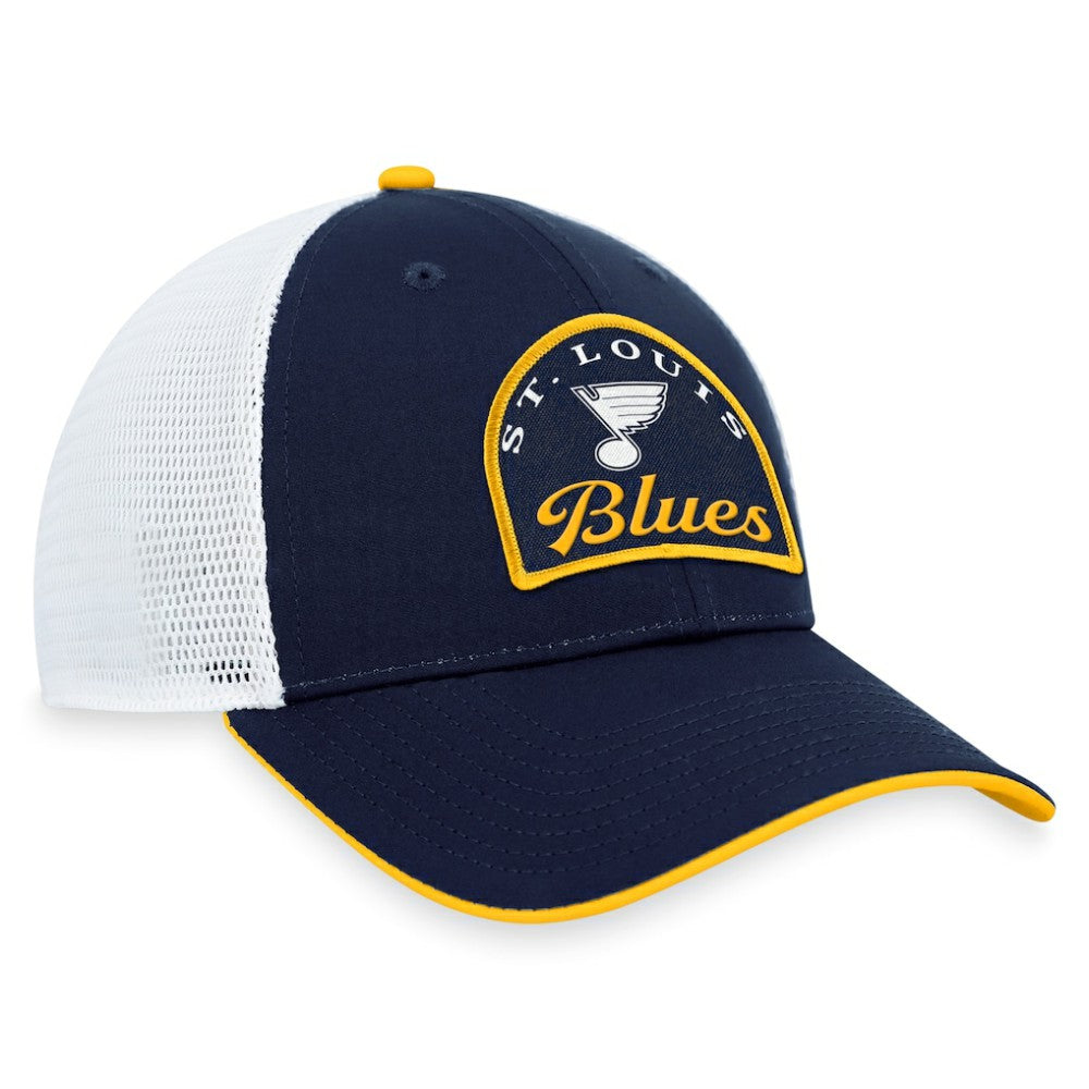 St. Louis Blues - Fanatics Fundamental Adjustable Hat Navy/White