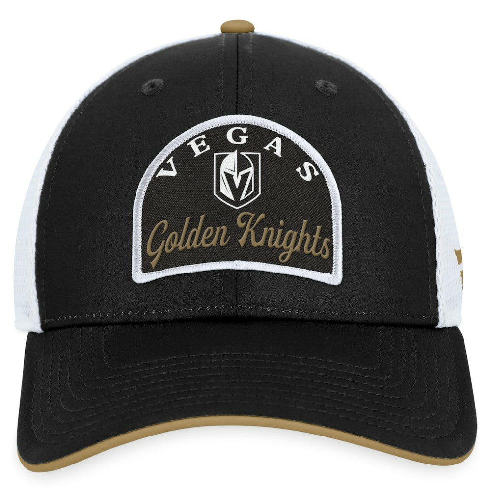 Vegas Golden Knights Fanatics Fundamental Adjustable Hat Black/White