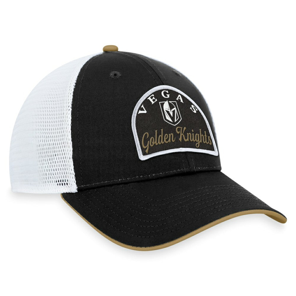 Vegas Golden Knights Fanatics Fundamental Adjustable Hat Black/White