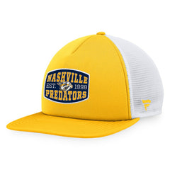 Nashville Predators - Fanatics Foam Front Patch Trucker Snapback Hat Gold/White