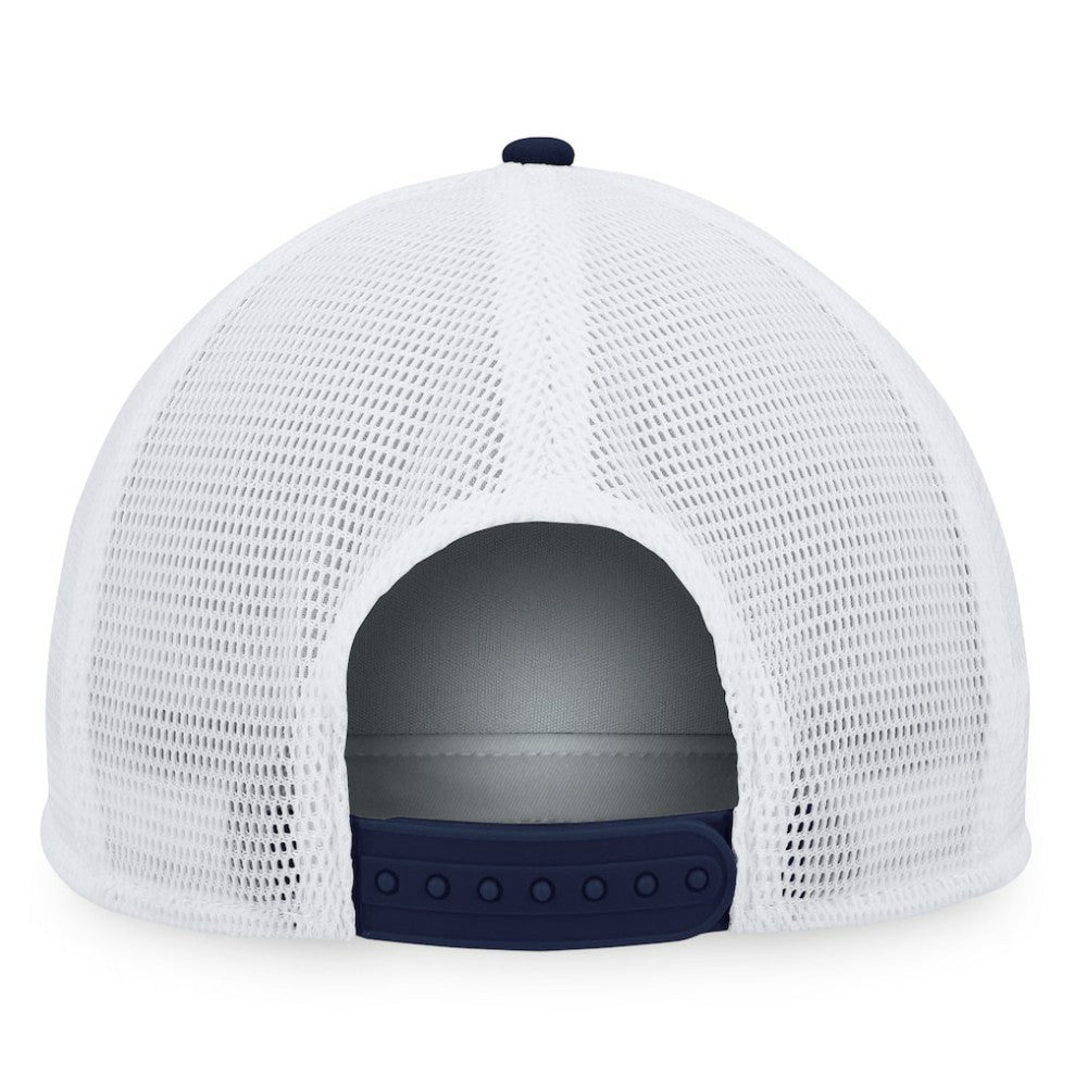 St. Louis Blues - Fanatics Foam Front Patch Trucker Snapback Hat Navy/White