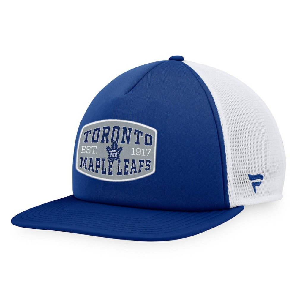 Toronto Maple Leafs - Fanatics Foam Front Patch Trucker Snapback Hat Blue/White