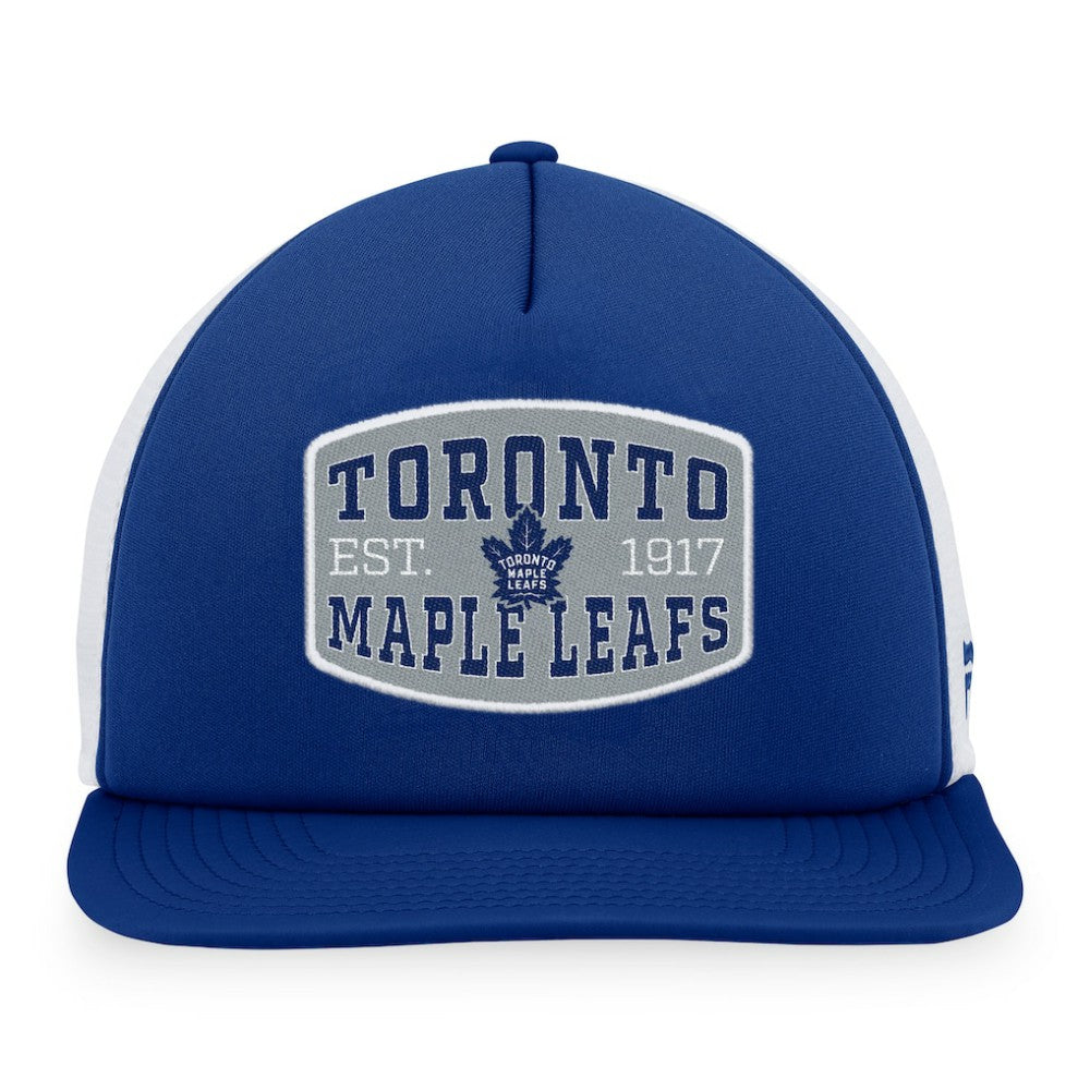 Toronto Maple Leafs - Fanatics Foam Front Patch Trucker Snapback Hat Blue/White