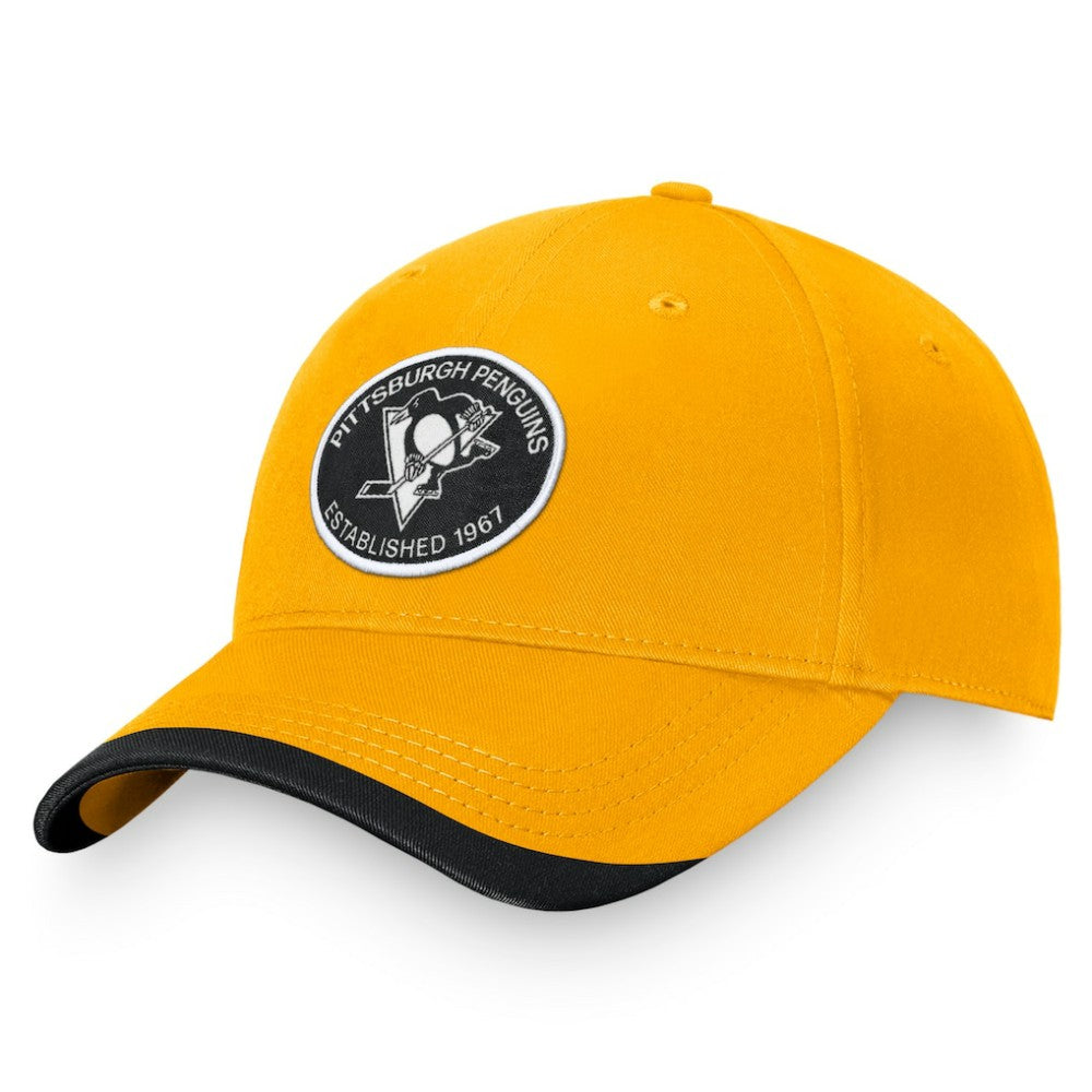 Pittsburgh Penguins Fanatics Fundamental Adjustable Hat Gold