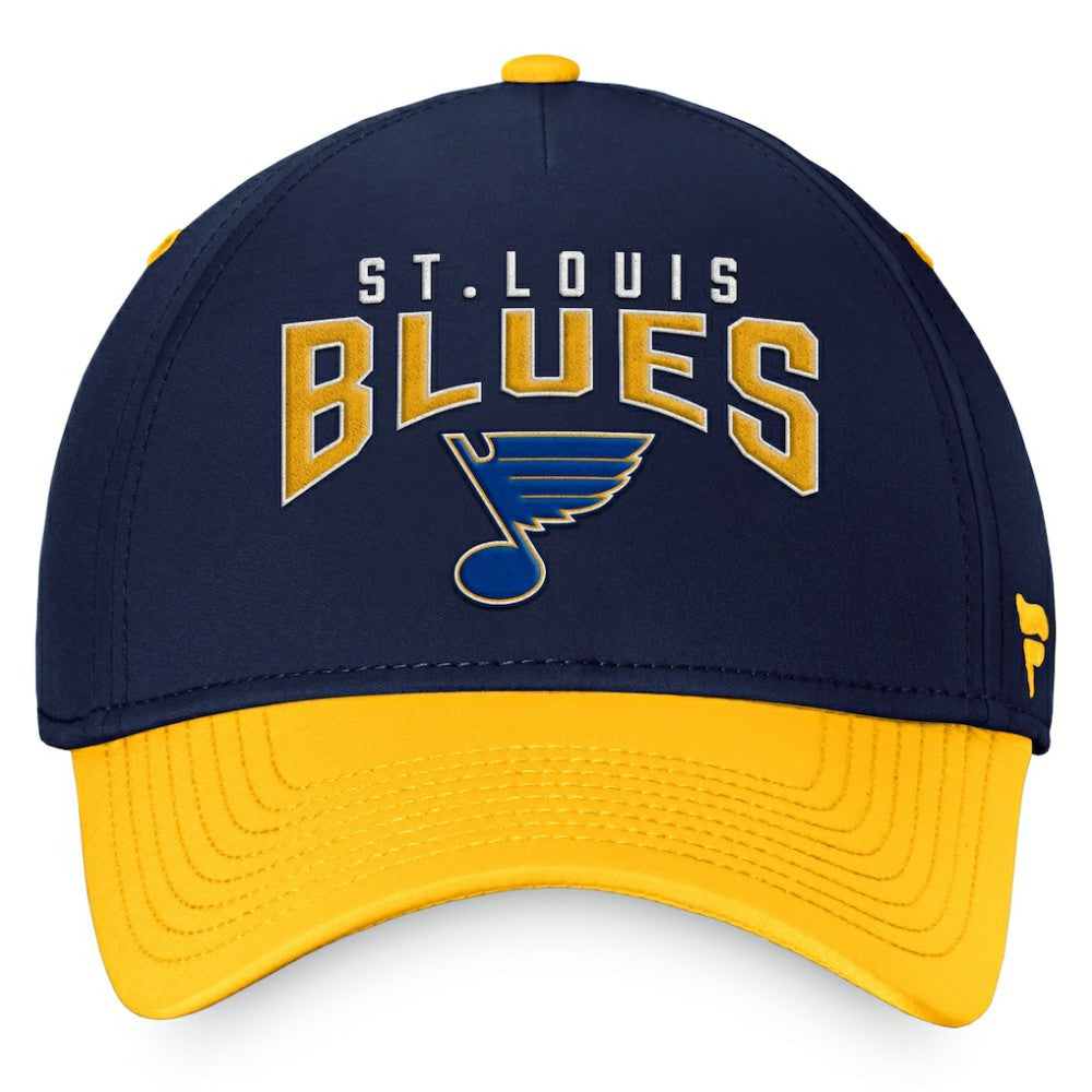 St. Louis Blues - Fanatics Fundamental 2-Tone Flex Hat Navy/Gold
